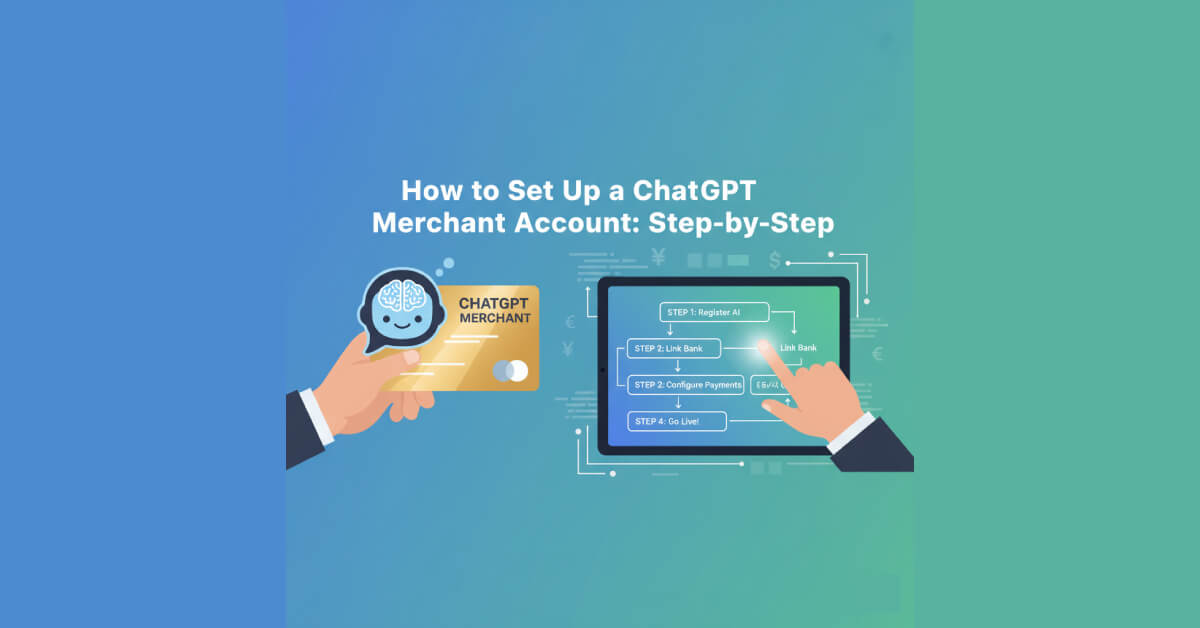 Merchant setting up ChatGPT Instant Checkout with product feed and delegated payment token.